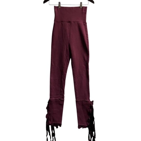 Brognano Pants - Brognano high waisted 100% cotton jogger lace leggings Sz XS